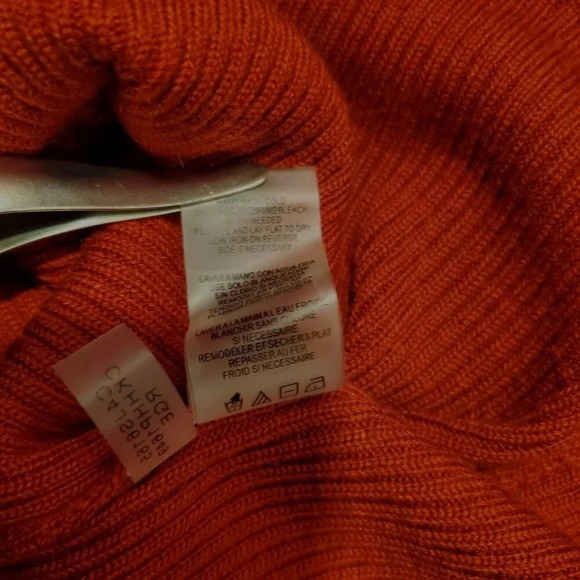 Calvin Klein Cool Red Crew Neck Sleeveless Shell Sweater Vest Top XL - Picture 9 of 11